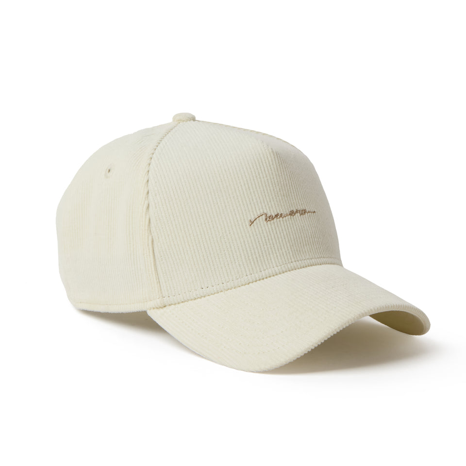 9FORTY A-Frame Handwritten Logo コーデュロイ クロームホワイト | NEW ERA ニューエラ公式オンラインストア