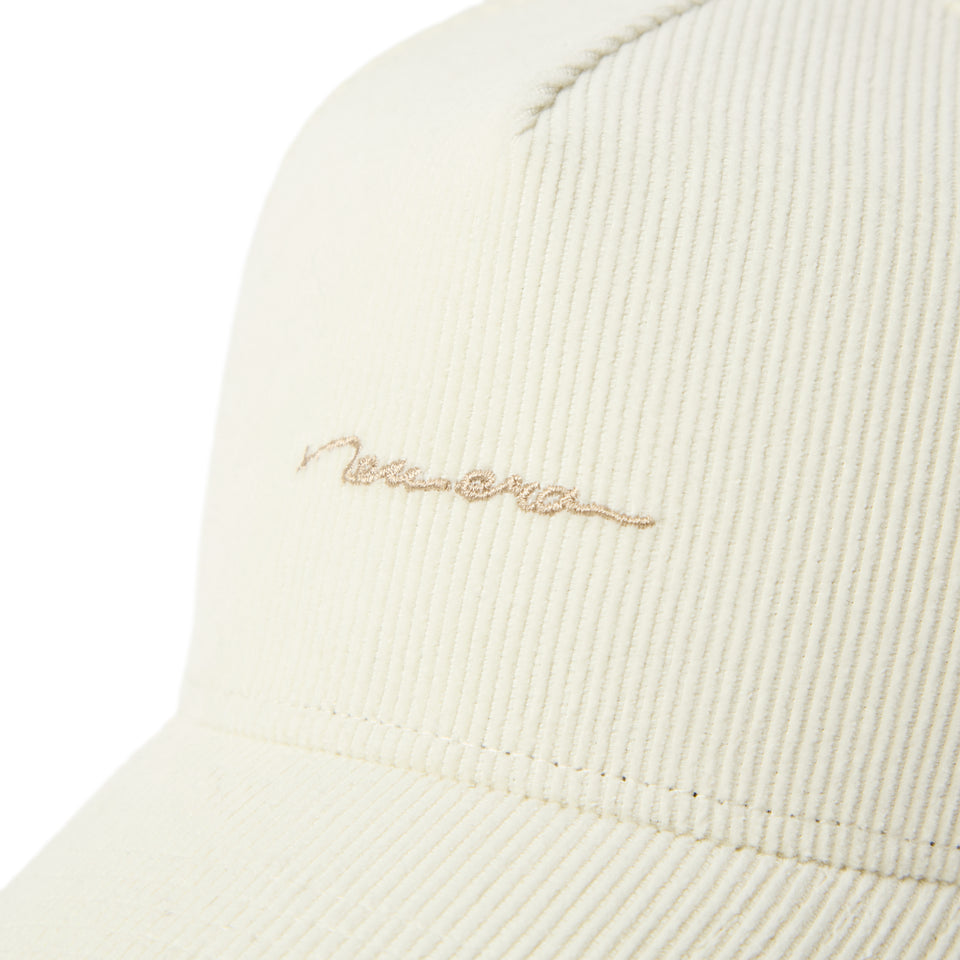 9FORTY A-Frame Handwritten Logo コーデュロイ クロームホワイト | NEW ERA ニューエラ公式オンラインストア