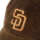 9TWENTY Faded Corduroy サンディエゴ・パドレス ブラウン | NEW ERA ニューエラ公式オンラインストア