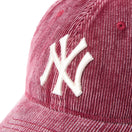 9TWENTY Faded Corduroy ニューヨーク・ヤンキース レッド | NEW ERA ニューエラ公式オンラインストア