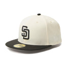 59FIFTY MLB 2-Tone サンディエゴ・パドレス クロームホワイト/ブラック | NEW ERA ニューエラ公式オンラインストア