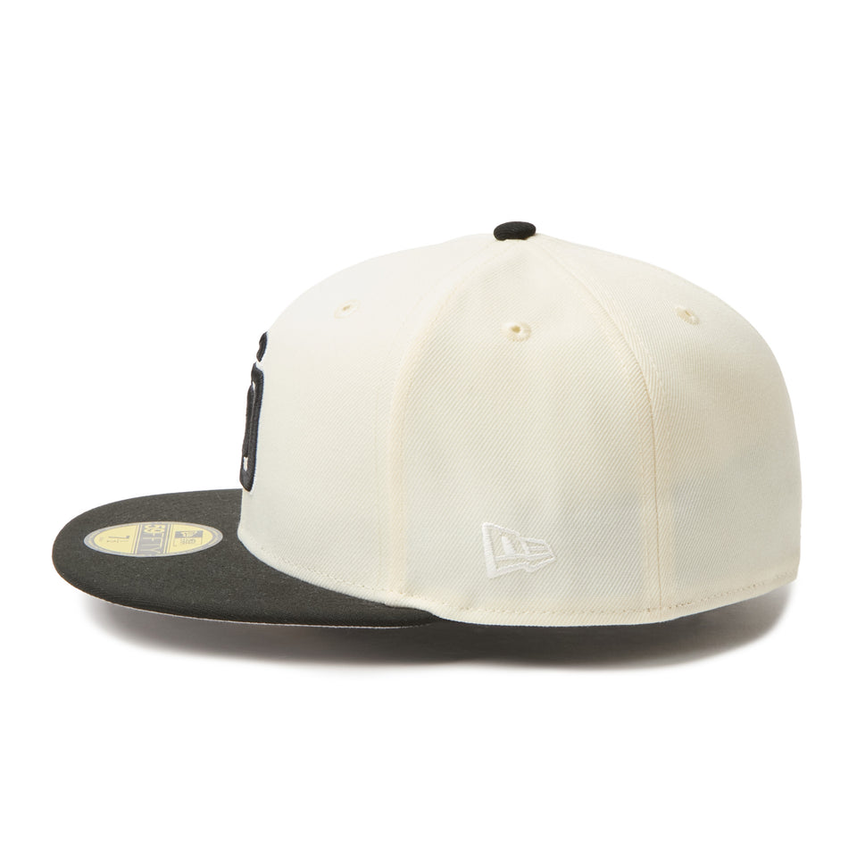 59FIFTY MLB 2-Tone サンディエゴ・パドレス クロームホワイト/ブラック | NEW ERA ニューエラ公式オンラインストア