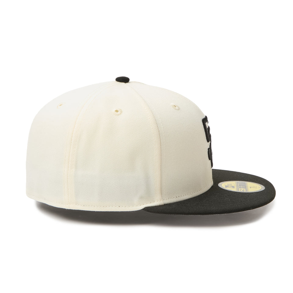 59FIFTY MLB 2-Tone サンディエゴ・パドレス クロームホワイト/ブラック | NEW ERA ニューエラ公式オンラインストア