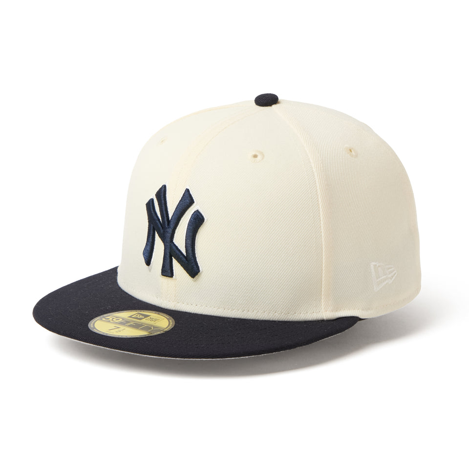 59FIFTY MLB 2-Tone ニューヨーク・ヤンキース クロームホワイト/ネイビー | NEW ERA ニューエラ公式オンラインストア