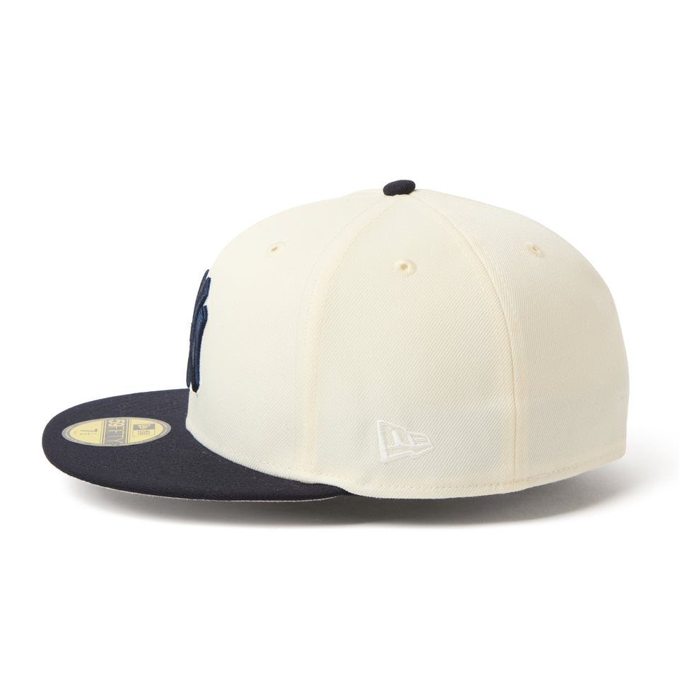 59FIFTY MLB 2-Tone ニューヨーク・ヤンキース クロームホワイト/ネイビー | NEW ERA ニューエラ公式オンラインストア