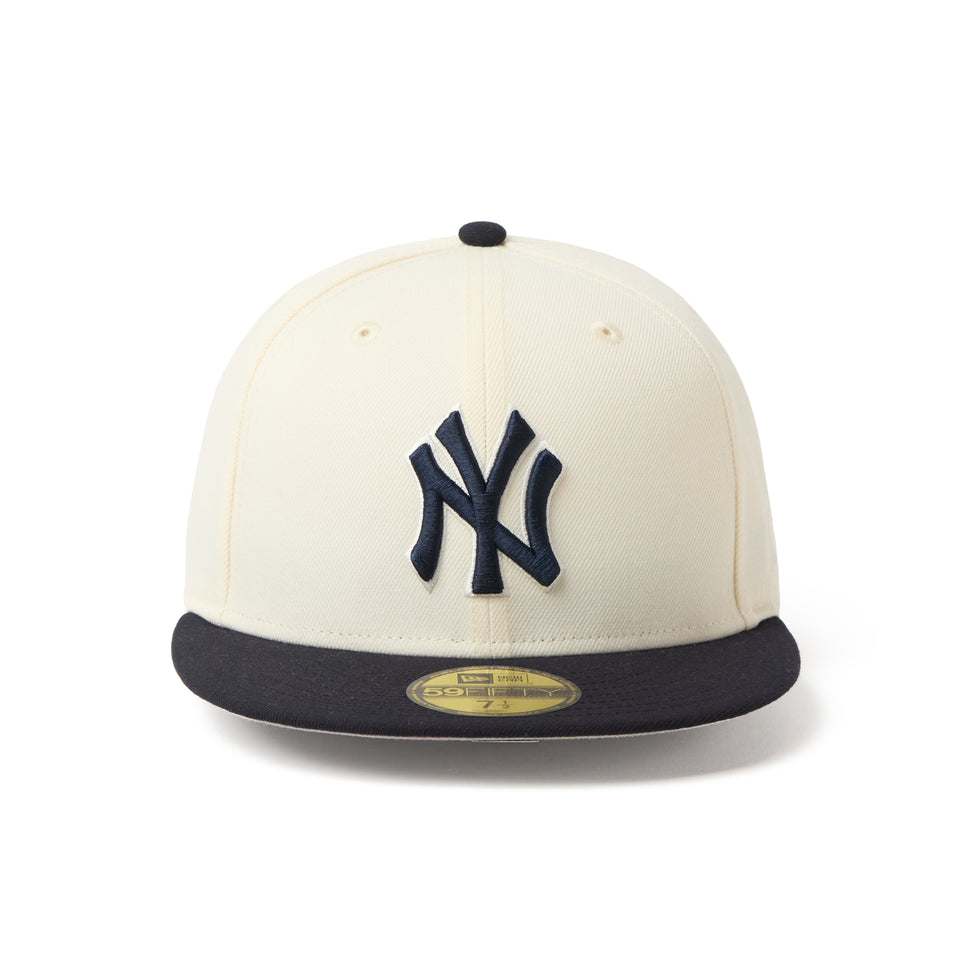 59FIFTY MLB 2-Tone ニューヨーク・ヤンキース クロームホワイト/ネイビー | NEW ERA ニューエラ公式オンラインストア