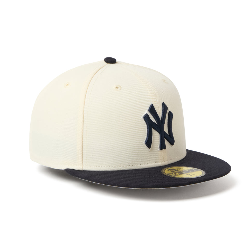 59FIFTY MLB 2-Tone ニューヨーク・ヤンキース クロームホワイト/ネイビー | NEW ERA ニューエラ公式オンラインストア