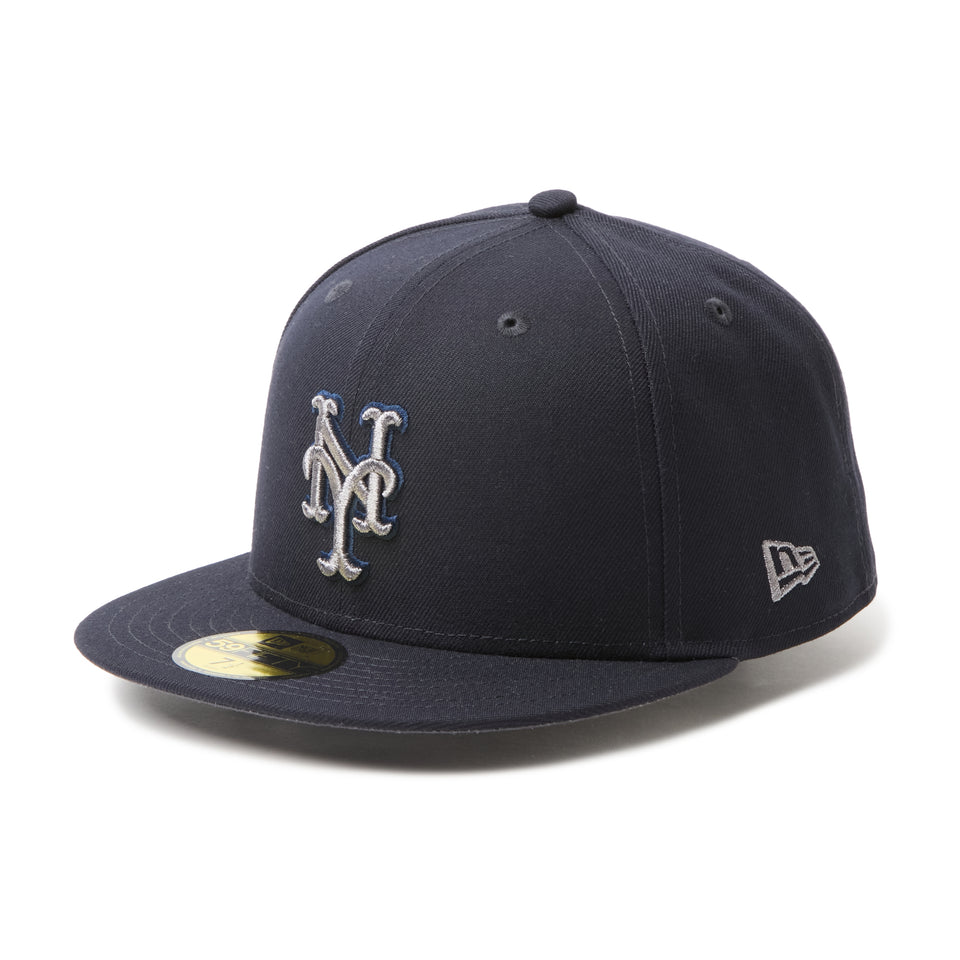 59FIFTY MLB Metallic Pewter ニューヨーク・メッツ ネイビー | NEW ERA ニューエラ公式オンラインストア