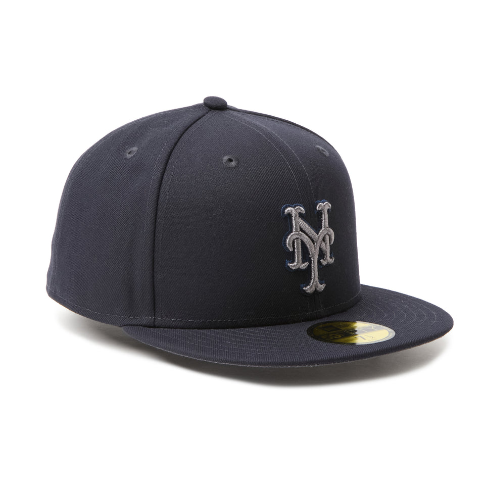 59FIFTY MLB Metallic Pewter ニューヨーク・メッツ ネイビー | NEW ERA ニューエラ公式オンラインストア
