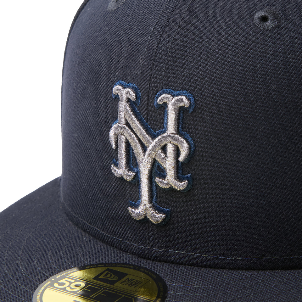59FIFTY MLB Metallic Pewter ニューヨーク・メッツ ネイビー | NEW ERA ニューエラ公式オンラインストア