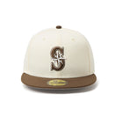 59FIFTY MLB 2-Tone シアトル・マリナーズ クロームホワイト/ウォルナット | NEW ERA ニューエラ公式オンラインストア