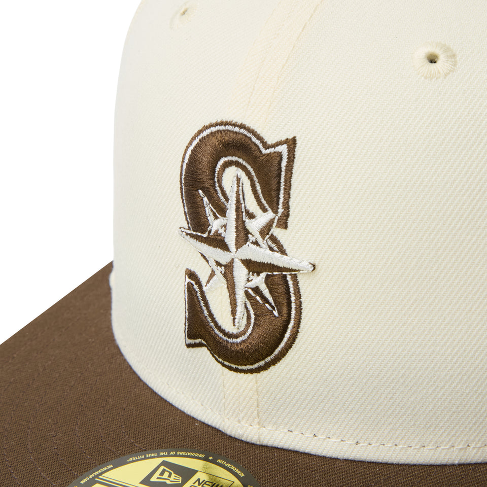 59FIFTY MLB 2-Tone シアトル・マリナーズ クロームホワイト/ウォルナット | NEW ERA ニューエラ公式オンラインストア