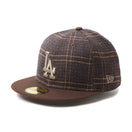 59FIFTY MLB Plaid ロサンゼルス・ドジャース ブラウン/ブラウン | NEW ERA ニューエラ公式オンラインストア