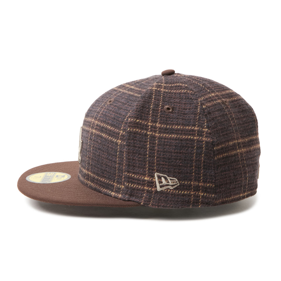 59FIFTY MLB Plaid ロサンゼルス・ドジャース ブラウン/ブラウン | NEW ERA ニューエラ公式オンラインストア