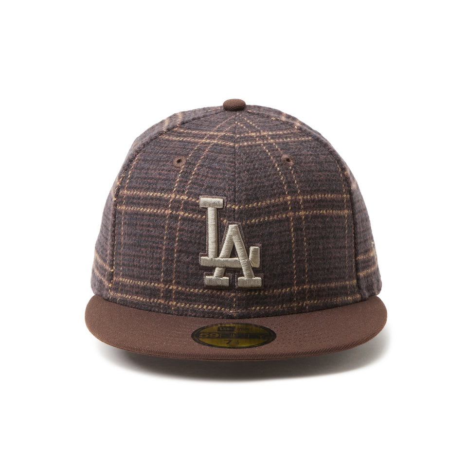 59FIFTY MLB Plaid ロサンゼルス・ドジャース ブラウン/ブラウン | NEW ERA ニューエラ公式オンラインストア