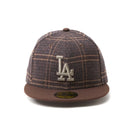 59FIFTY MLB Plaid ロサンゼルス・ドジャース ブラウン/ブラウン | NEW ERA ニューエラ公式オンラインストア