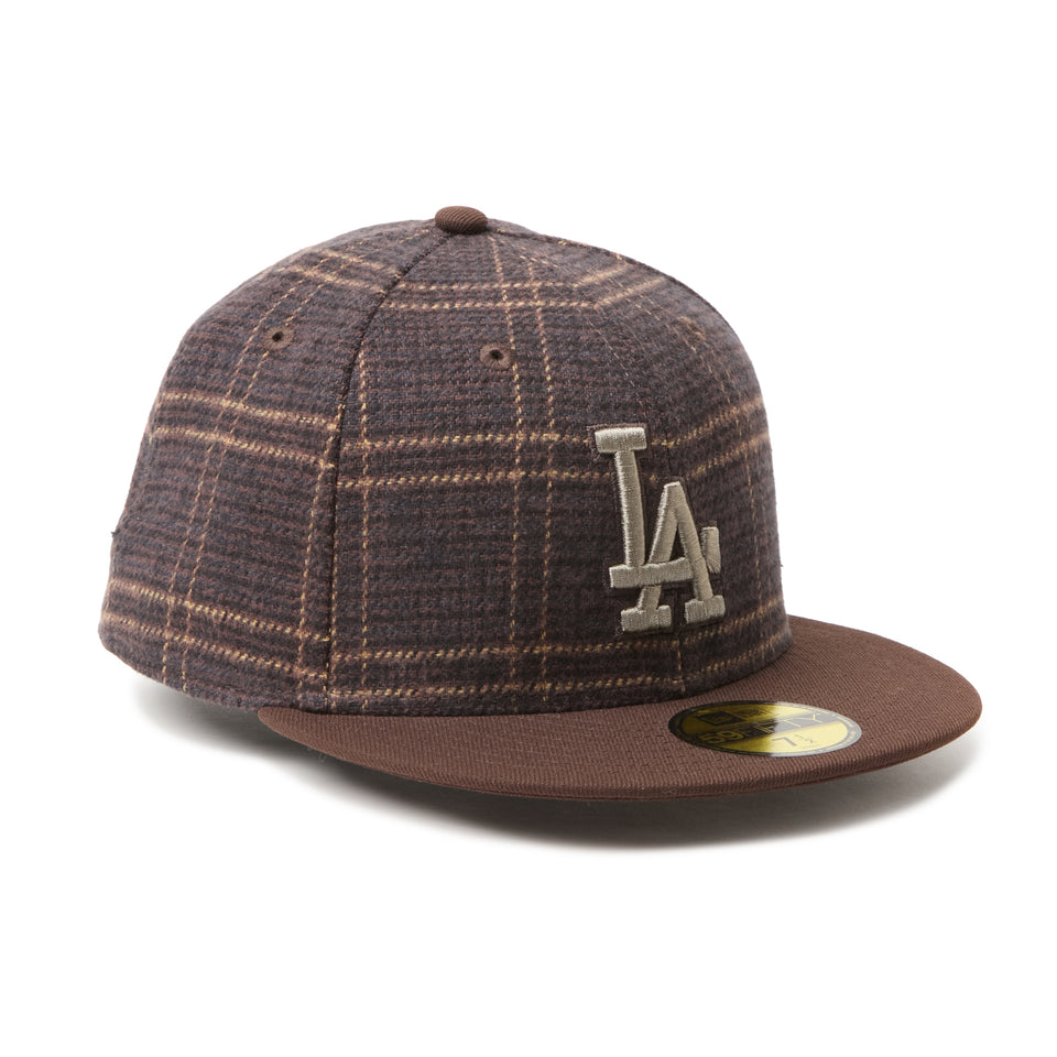 59FIFTY MLB Plaid ロサンゼルス・ドジャース ブラウン/ブラウン | NEW ERA ニューエラ公式オンラインストア