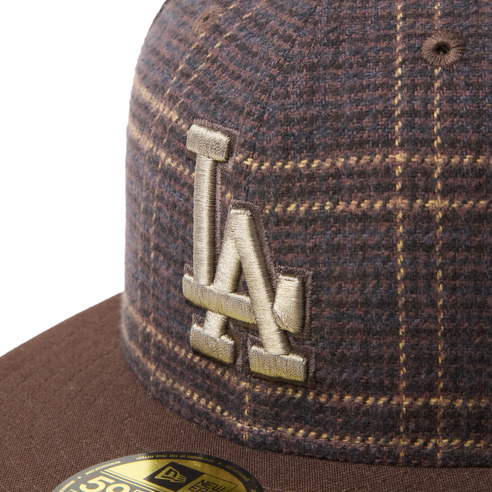 59FIFTY MLB Plaid ロサンゼルス・ドジャース ブラウン/ブラウン | NEW ERA ニューエラ公式オンラインストア