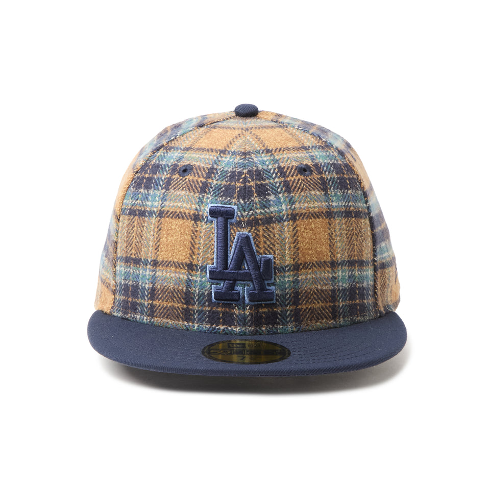 59FIFTY MLB Plaid ロサンゼルス・ドジャース ベージュ/ネイビー | NEW ERA ニューエラ公式オンラインストア