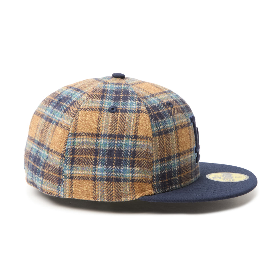 59FIFTY MLB Plaid ロサンゼルス・ドジャース ベージュ/ネイビー | NEW ERA ニューエラ公式オンラインストア