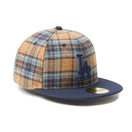 59FIFTY MLB Plaid ロサンゼルス・ドジャース ベージュ/ネイビー | NEW ERA ニューエラ公式オンラインストア