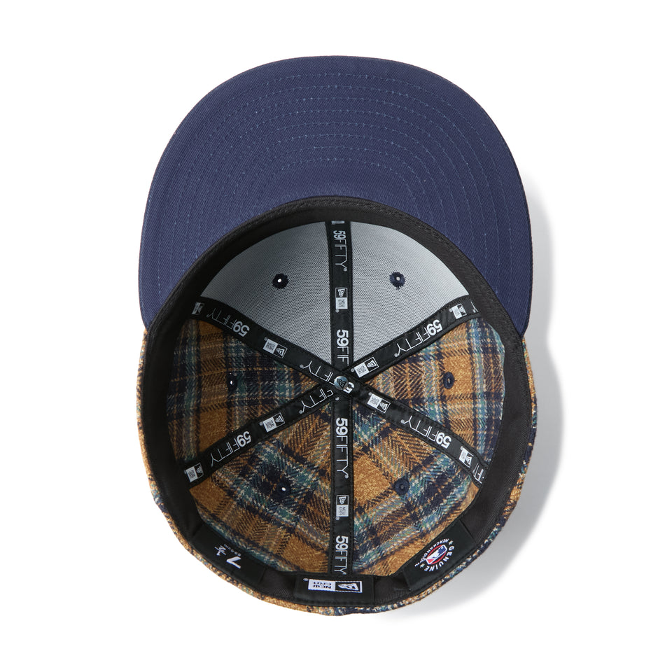 59FIFTY MLB Plaid ロサンゼルス・ドジャース ベージュ/ネイビー | NEW ERA ニューエラ公式オンラインストア