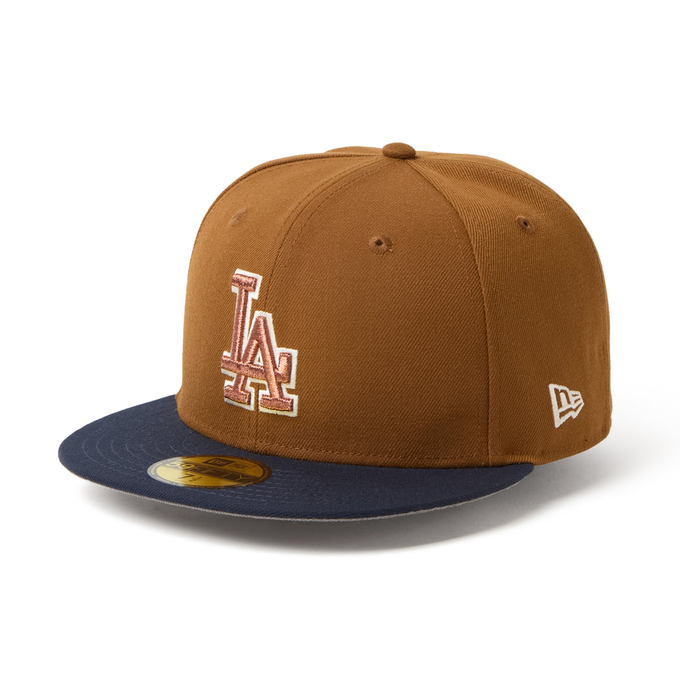 59FIFTY MLB Deep Autumn ロサンゼルス・ドジャース トーステッドピーナッツ/ネイビー | NEW ERA ニューエラ公式オンラインストア