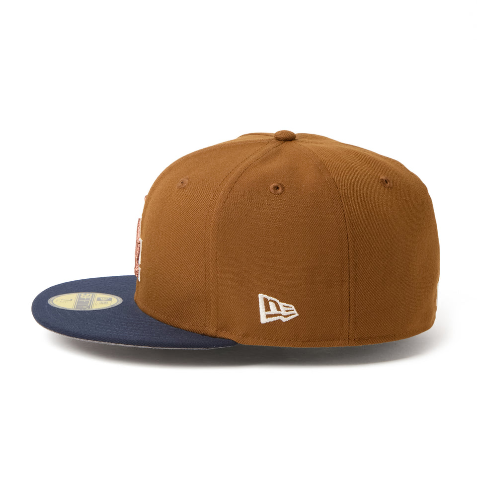 59FIFTY MLB Deep Autumn ロサンゼルス・ドジャース トーステッドピーナッツ/ネイビー | NEW ERA ニューエラ公式オンラインストア