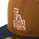 59FIFTY MLB Deep Autumn ロサンゼルス・ドジャース トーステッドピーナッツ/ネイビー | NEW ERA ニューエラ公式オンラインストア
