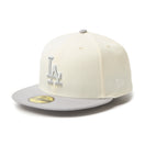59FIFTY MLB 2-Tone ロサンゼルス・ドジャース クロームホワイト/グレー | NEW ERA ニューエラ公式オンラインストア