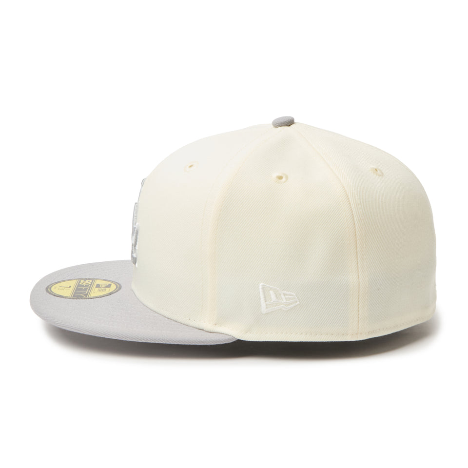 59FIFTY MLB 2-Tone ロサンゼルス・ドジャース クロームホワイト/グレー | NEW ERA ニューエラ公式オンラインストア