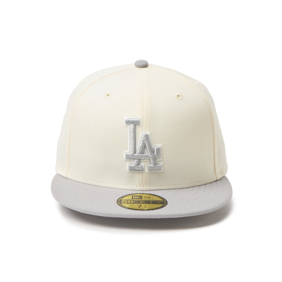 59FIFTY MLB 2-Tone ロサンゼルス・ドジャース クロームホワイト/グレー | NEW ERA ニューエラ公式オンラインストア