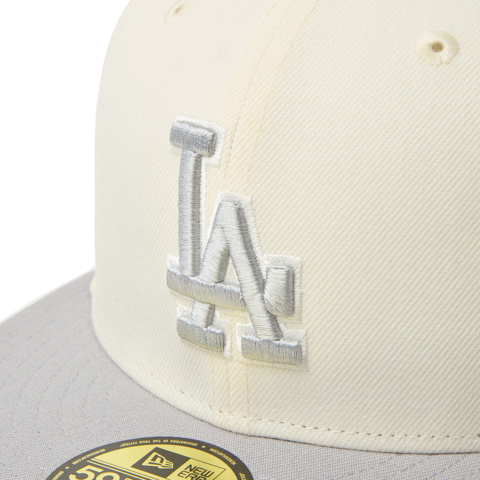 59FIFTY MLB 2-Tone ロサンゼルス・ドジャース クロームホワイト/グレー | NEW ERA ニューエラ公式オンラインストア