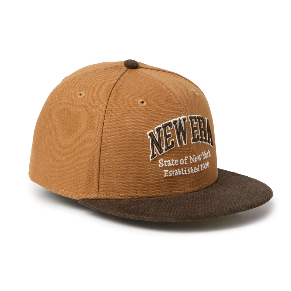 59FIFTY Duck Canvas カレッジロゴ ライトブロンズ/ウォルナット | NEW ERA ニューエラ公式オンラインストア