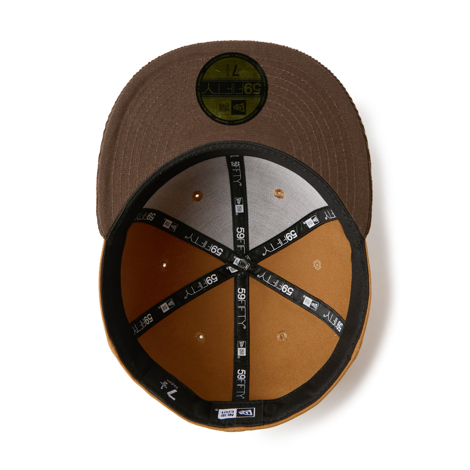 59FIFTY Duck Canvas カレッジロゴ ライトブロンズ/ウォルナット | NEW ERA ニューエラ公式オンラインストア