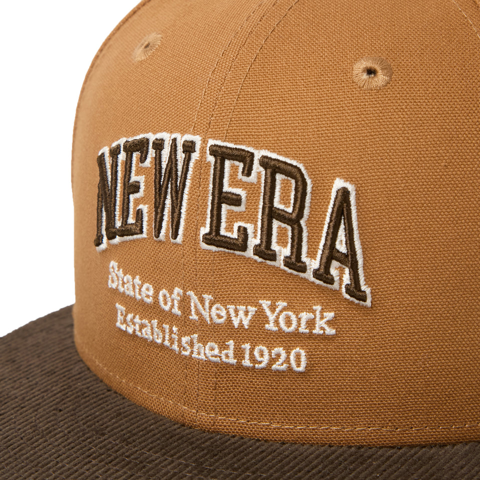 59FIFTY Duck Canvas カレッジロゴ ライトブロンズ/ウォルナット | NEW ERA ニューエラ公式オンラインストア