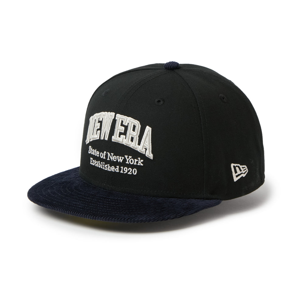 59FIFTY Duck Canvas カレッジロゴ ブラック/ネイビー | NEW ERA ニューエラ公式オンラインストア