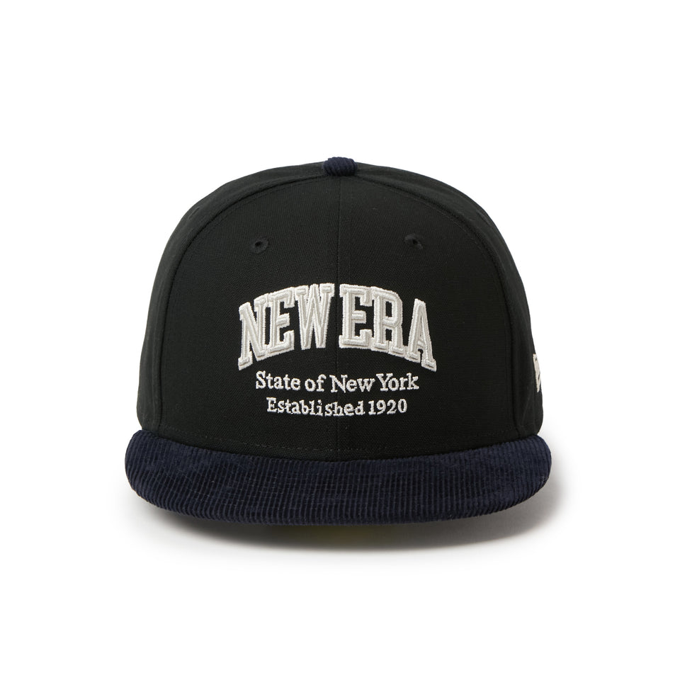 59FIFTY Duck Canvas カレッジロゴ ブラック/ネイビー | NEW ERA ニューエラ公式オンラインストア