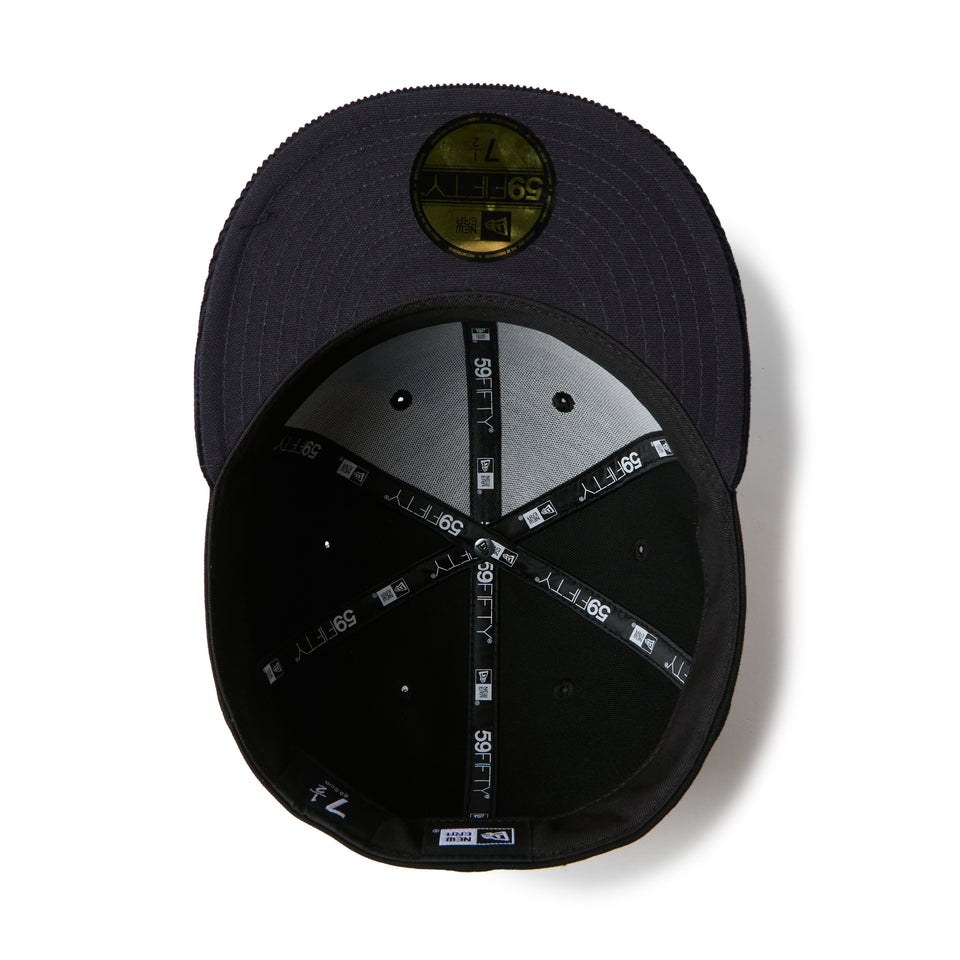 59FIFTY Duck Canvas カレッジロゴ ブラック/ネイビー | NEW ERA ニューエラ公式オンラインストア