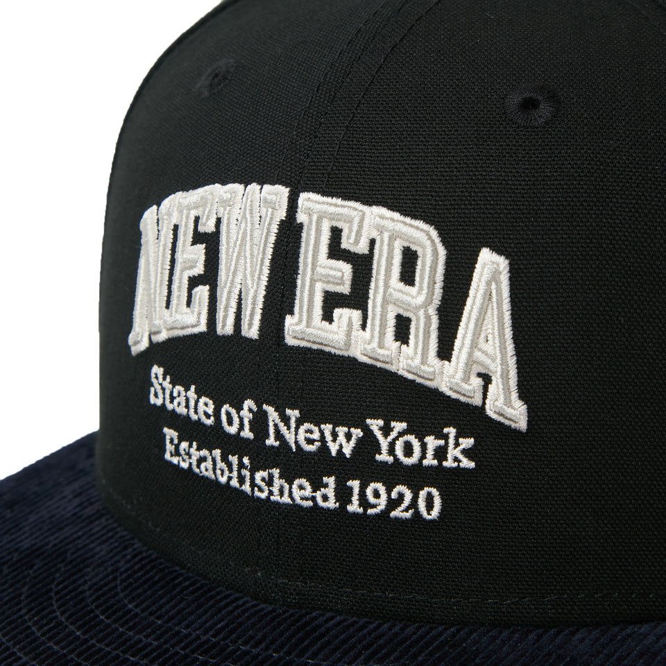 59FIFTY Duck Canvas カレッジロゴ ブラック/ネイビー | NEW ERA ニューエラ公式オンラインストア