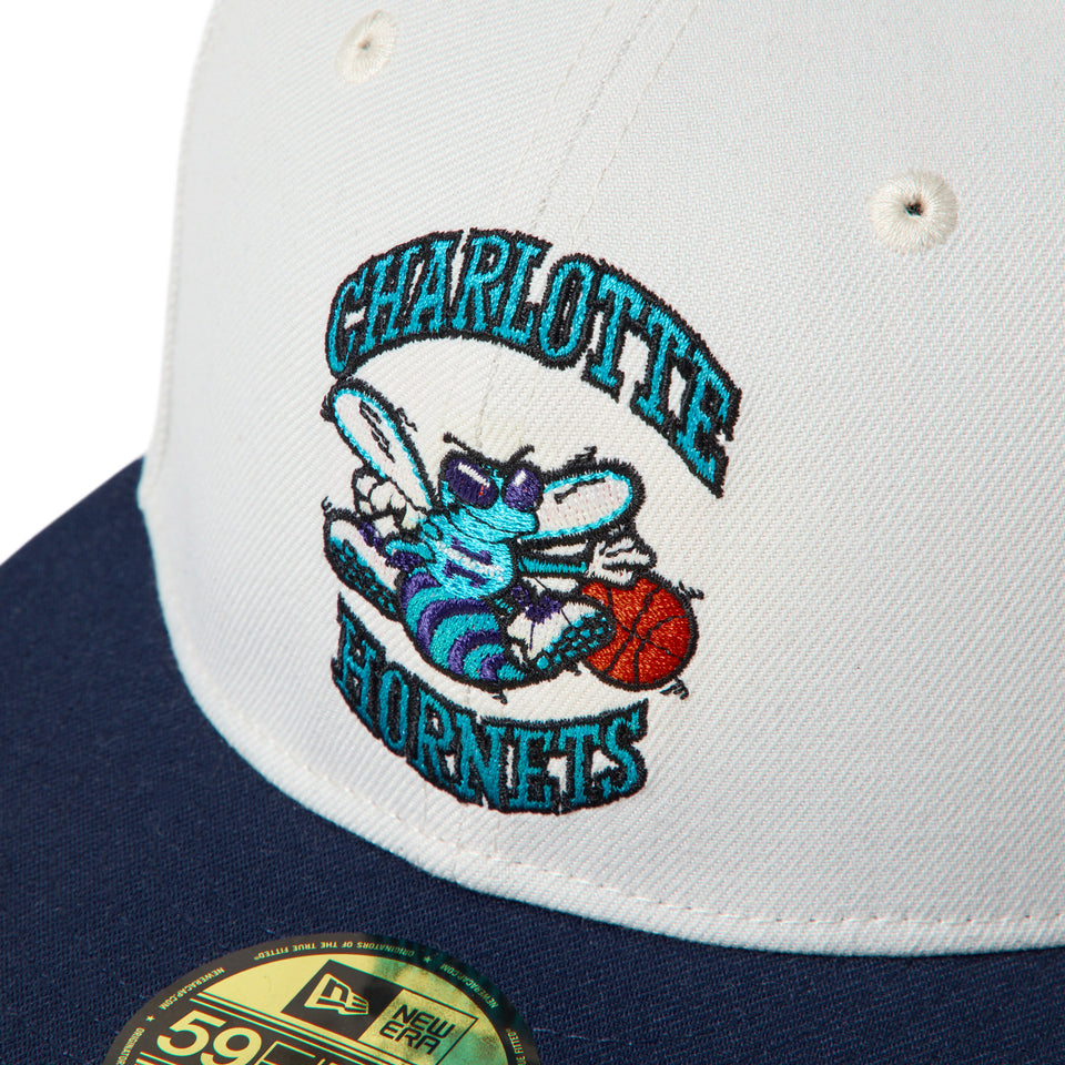 59FIFTY NBA Hardwood Classics シャーロット・ホーネッツ サンディーリネン/オーシャンサイドブルー | NEW ERA ニューエラ公式オンラインストア