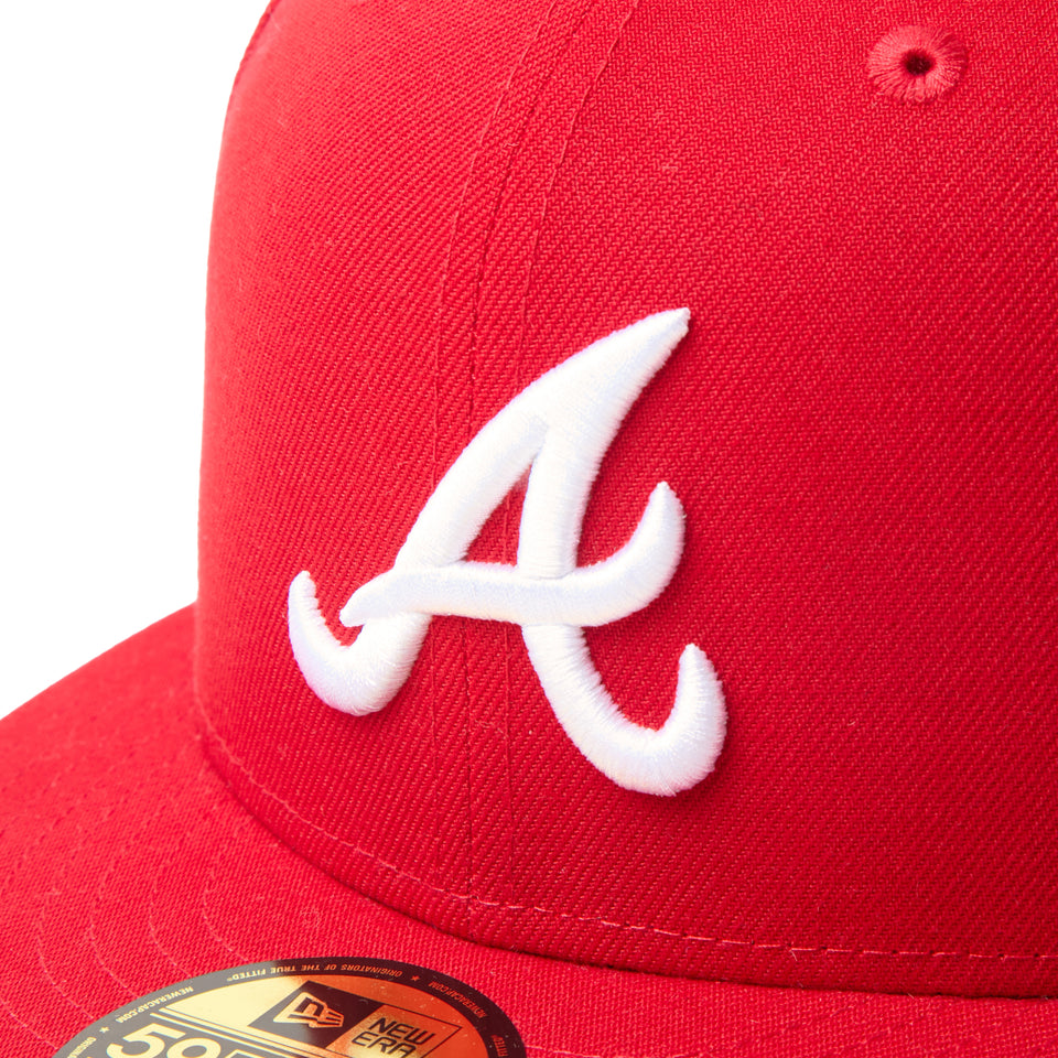 59FIFTY MLB Scarlet アトランタ・ブレーブス スカーレット | NEW ERA ニューエラ公式オンラインストア
