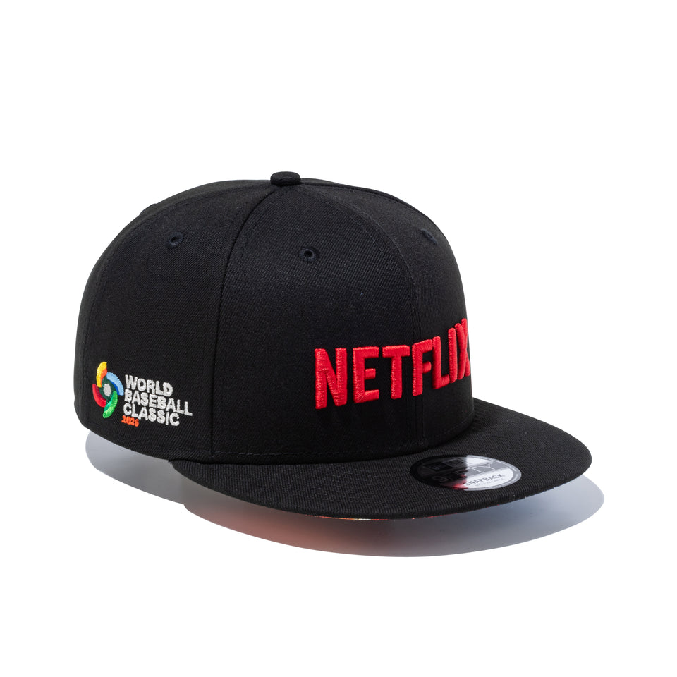 ニューエラ World Baseball Classic Netflix WBC 9FIFTY World Baseball Classic × Netflix フロントロゴ ブラック