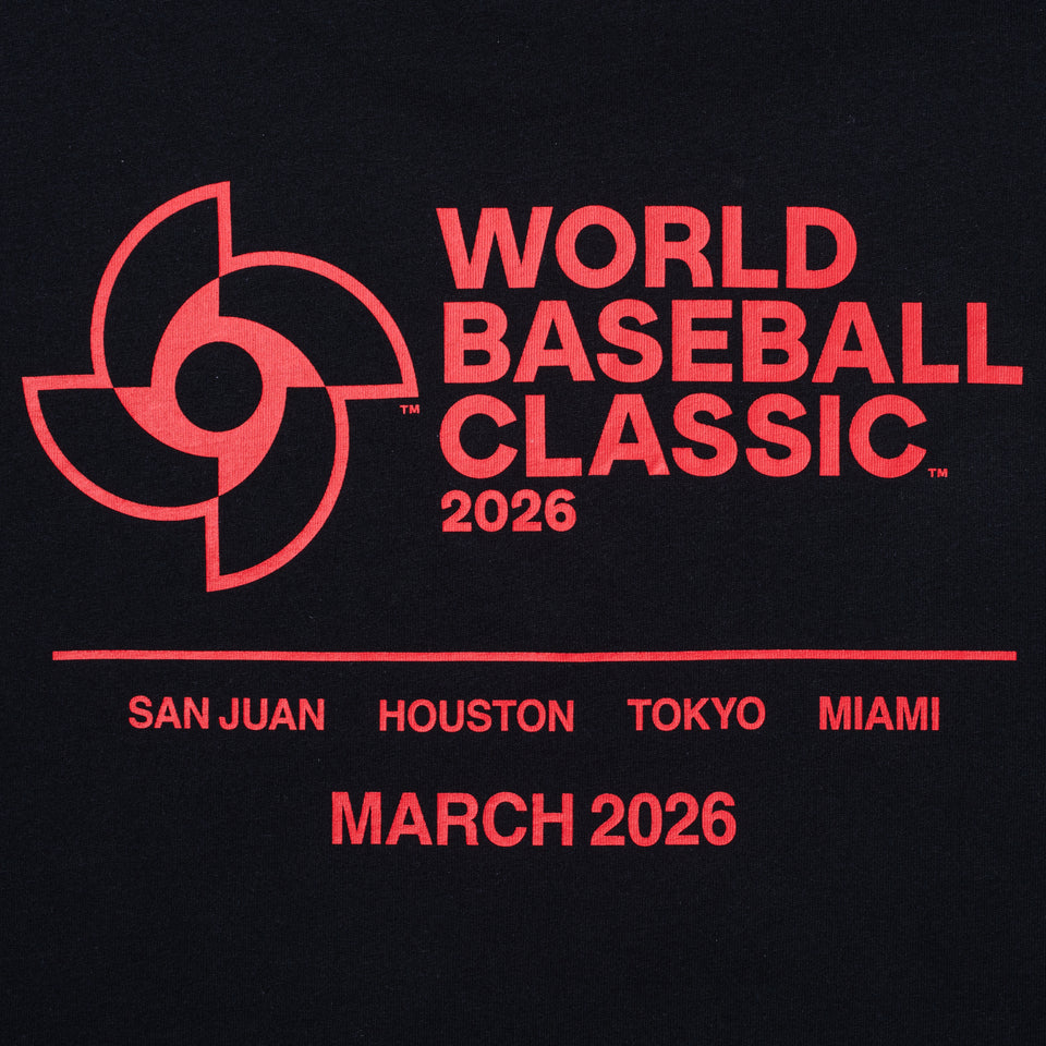 半袖 コットン Tシャツ World Baseball Classic × Netflix ブラック