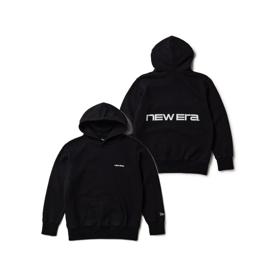 キッズ Youth スウェット プルオーバー フーディー Brand Name Logo ブラック