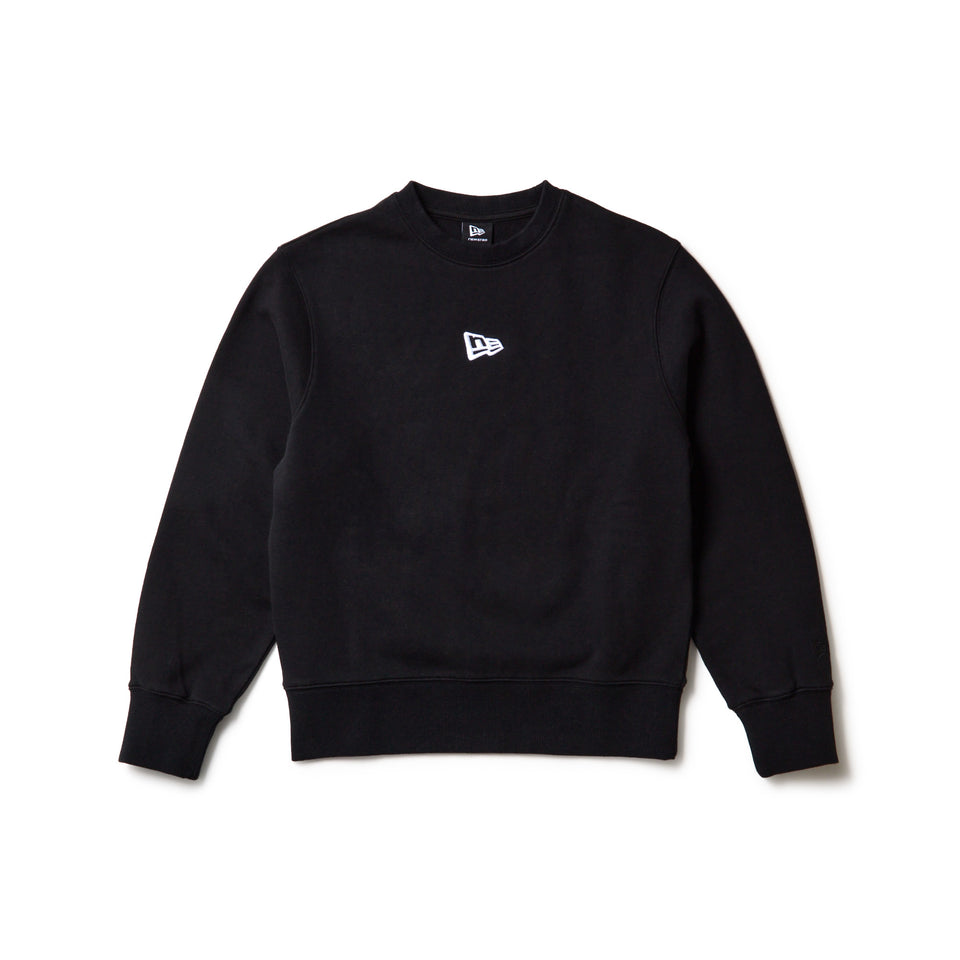 キッズ Youth スウェット クルーネック フラッグロゴ ミニ ブラック | NEW ERA ニューエラ公式オンラインストア