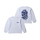 キッズ Youth 長袖 コットン Tシャツ Tagging Logo ホワイト