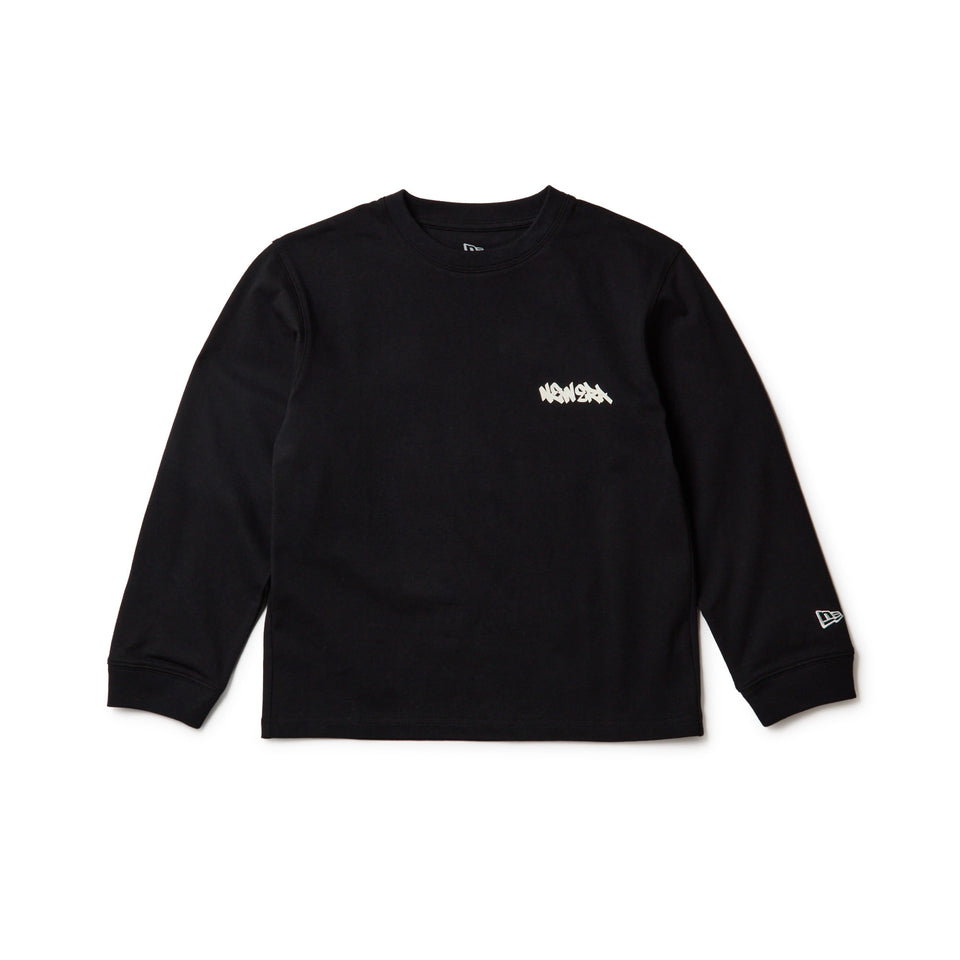 キッズ Youth 長袖 コットン Tシャツ Tagging Logo ブラック | NEW ERA ニューエラ公式オンラインストア