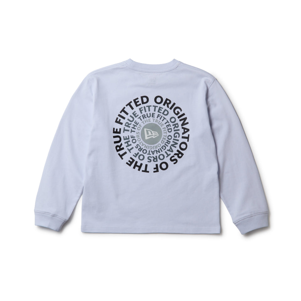 キッズ Youth 長袖 コットン Tシャツ Circle OOTTF ホワイト | NEW ERA ニューエラ公式オンラインストア