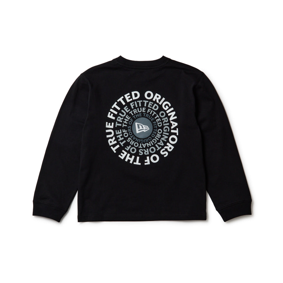 キッズ Youth 長袖 コットン Tシャツ Circle OOTTF ブラック | NEW ERA ニューエラ公式オンラインストア